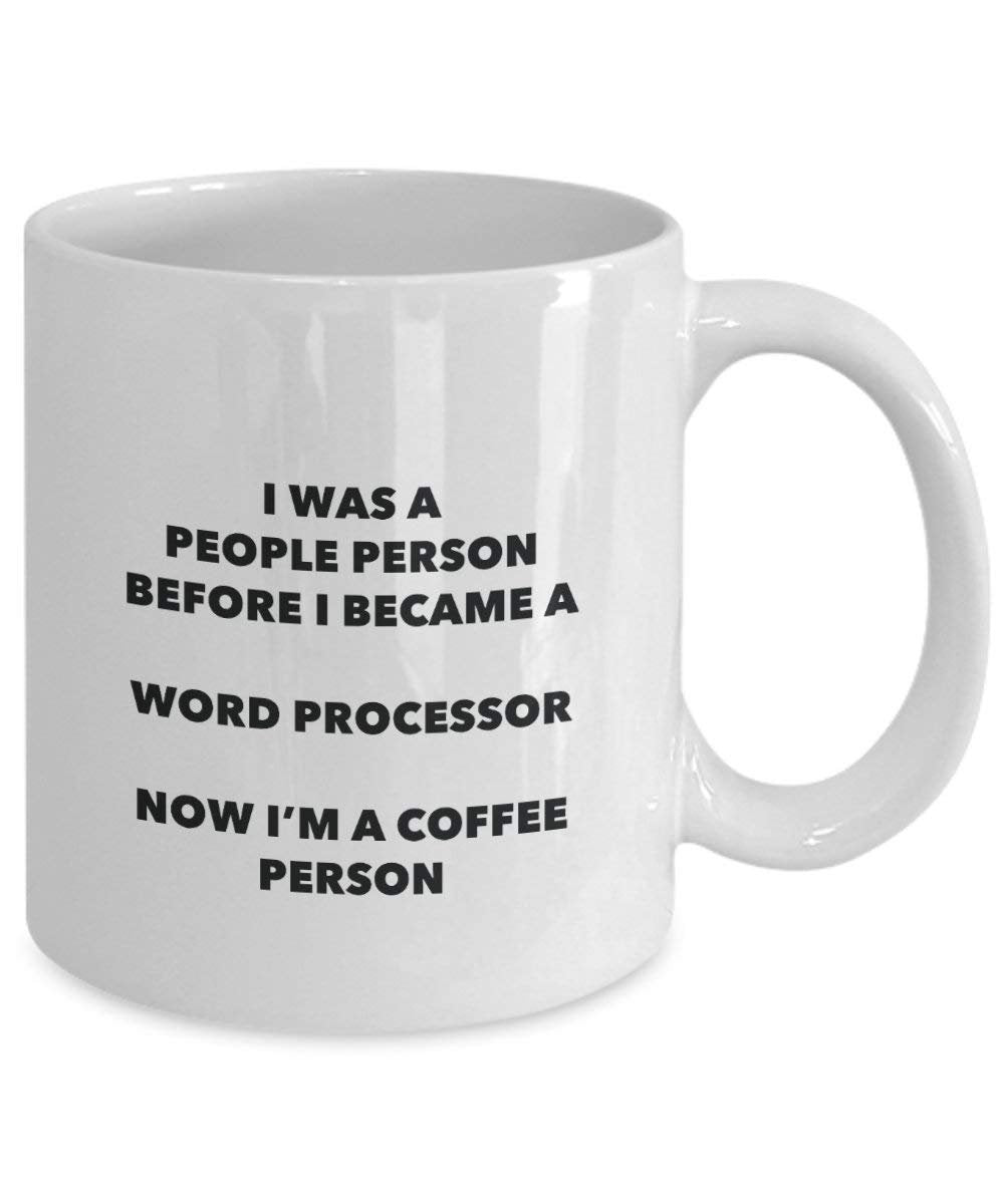 Traitement de texte personne à café Mug Tasse à thé de cacao – rigolo – Anniversaire de Noël amateur de café mignon Gag Gifts Idée 11oz blanc