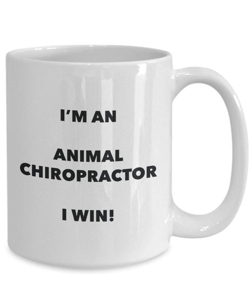 Animal Chiropractor mug – I' m An Animal Chiropractor i Win. – Funny Coffee Cup – novelty Birthday Christmas GAG regalo idea 15oz Infradito colorati estivi, con finte perline