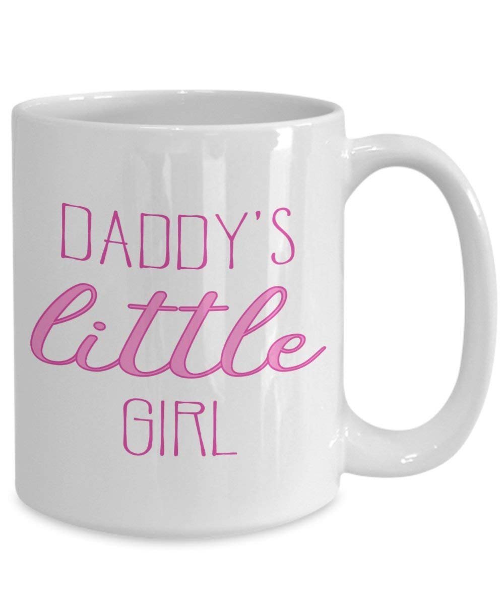 Daddy's Little Girl Coffee Mug - Funny Tea Hot Cocoa Coffee Cup - Novelty Birthday Christmas Anniversary Gag Gifts Idea