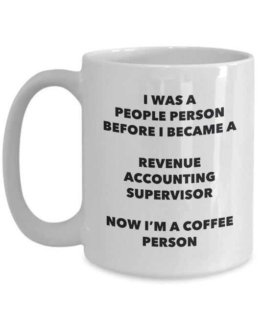 Comptabilité Supervisor Café personne Mug – Funny Tasse à thé de cacao – Anniversaire de Noël amateur de café mignon Gag Gifts Idée 15oz blanc