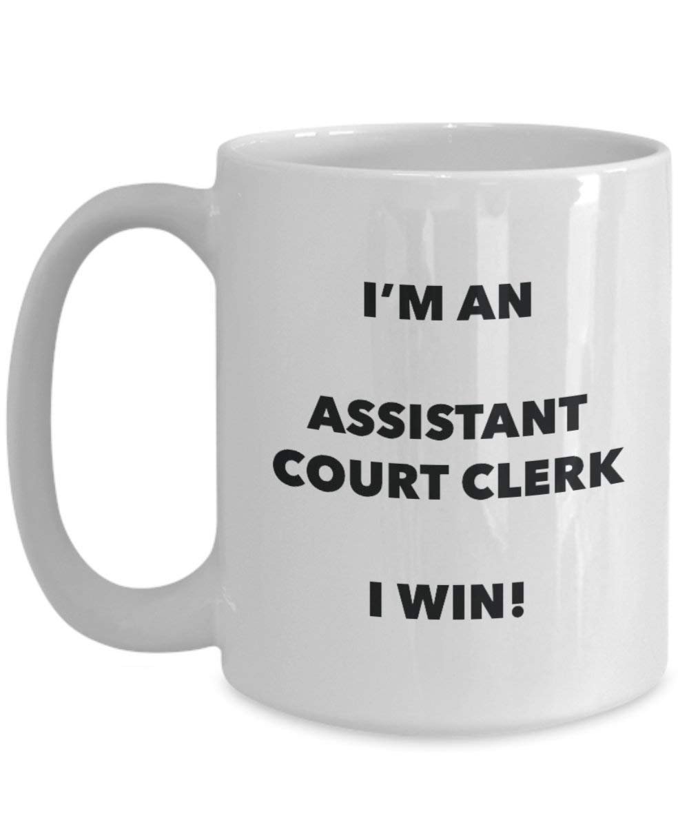 Assistant Greffier Mug – Je suis un Assistant Greffier I Win. – Funny Tasse à café – Fantaisie anniversaire Idée de Gag cadeaux de Noël 11oz blanc