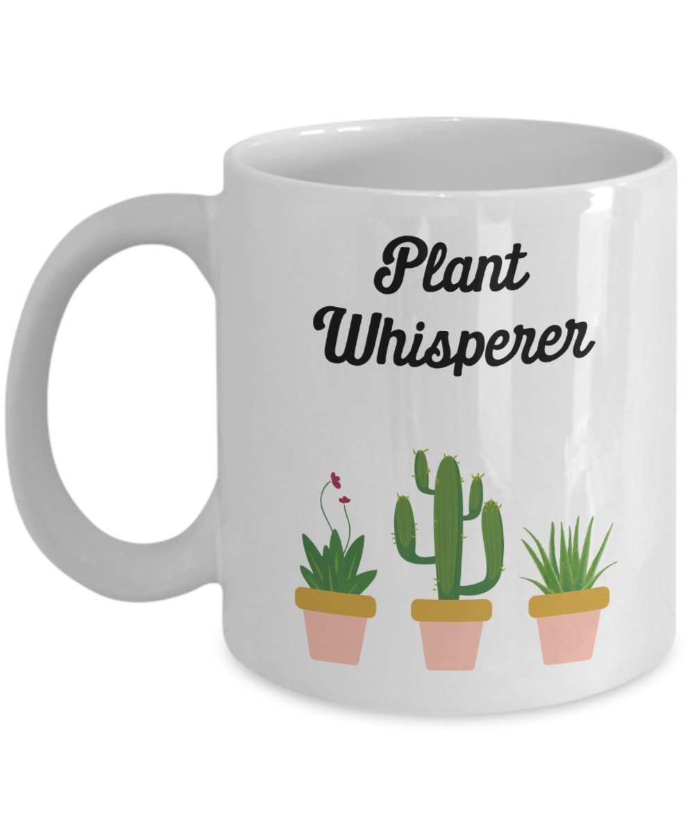 Plant Whisperer Mug - Funny Tea Hot Cocoa Coffee Cup - Novelty Birthday Christmas Gag Gifts Idea