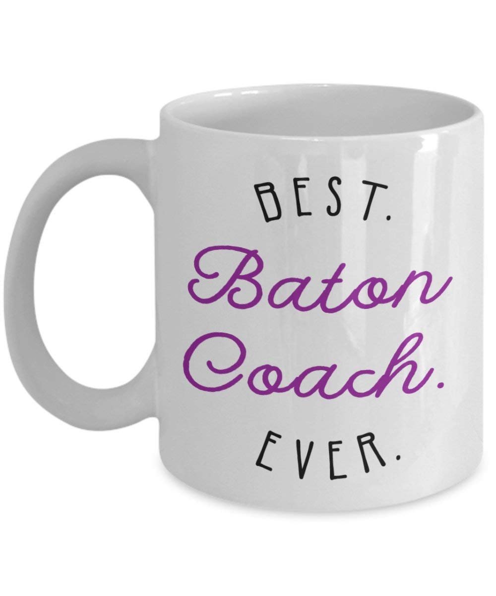 Baton Coach Gifts Mug - Funny Tea Hot Cocoa Coffee Cup - Novelty Birthday Christmas Anniversary Gag Gifts Idea