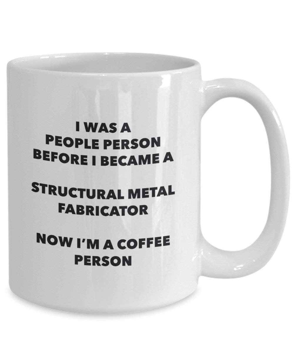 Structural Métal Fabricator personne à café Mug Tasse à thé de cacao – rigolo – Anniversaire de Noël amateur de café mignon Gag Gifts Idée 15oz blanc