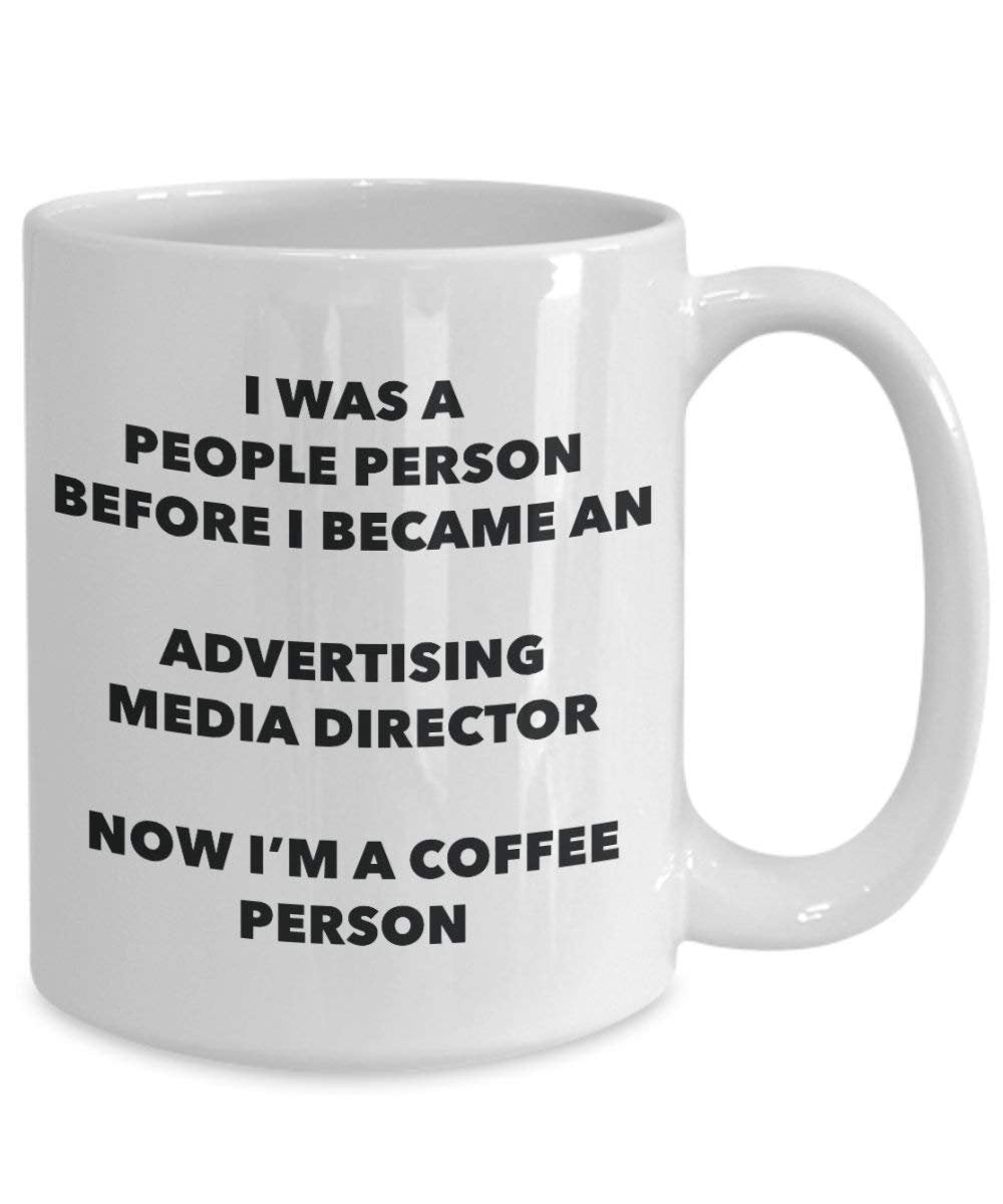 Advertising Media Director Coffee Person Mug - Funny Tea Cocoa Cup - Birthday Christmas Coffee Lover Cute Gag Gifts Idea