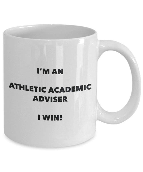 Athletic Akademischer Berater Tasse – Ich bin ein Athletic Akademischer Berater I Win. – Funny Kaffeetasse – Neuheit Geburtstag Weihnachten Gag Geschenke Idee
