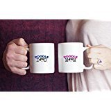 Funny Poodle Couple Mug – Poodle Dad – Poodle Mom – Poodle Lover Gifts - Unique Ceramic Gifts Idea (Dad & Mom)