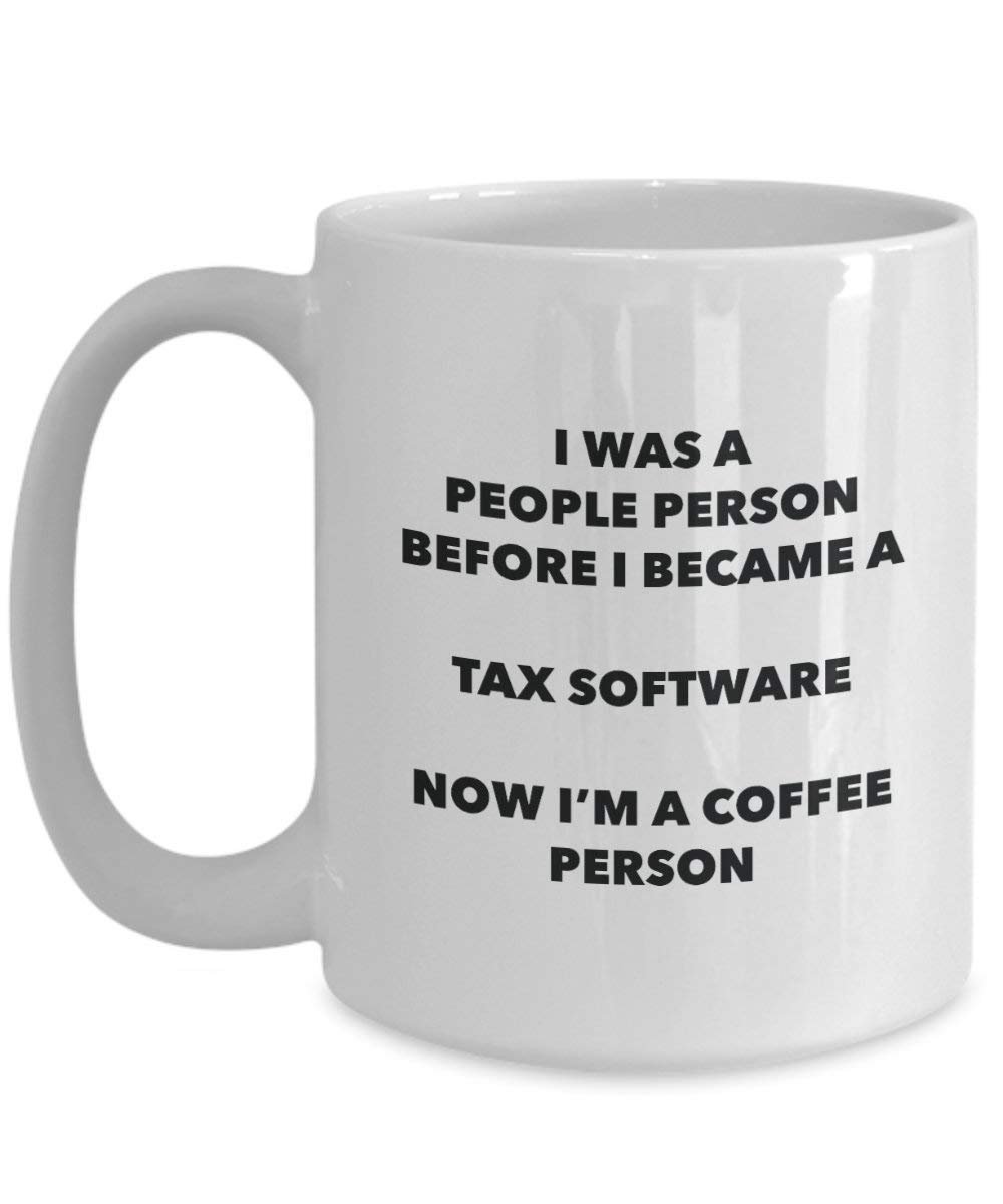 Tax Software Kaffee Person Tasse – Funny Tee Kakao-Tasse – Geburtstag Weihnachten Kaffee Lover Cute Gag Geschenke Idee