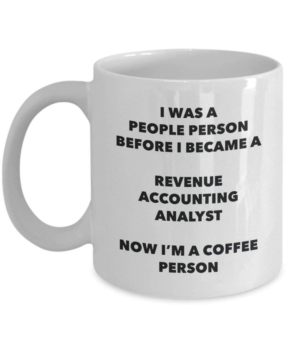 Chiffre d'affaires de comptabilité Analyste personne à café Mug Tasse à thé de cacao – rigolo – Anniversaire de Noël amateur de café mignon Gag Gifts Idée 11oz blanc