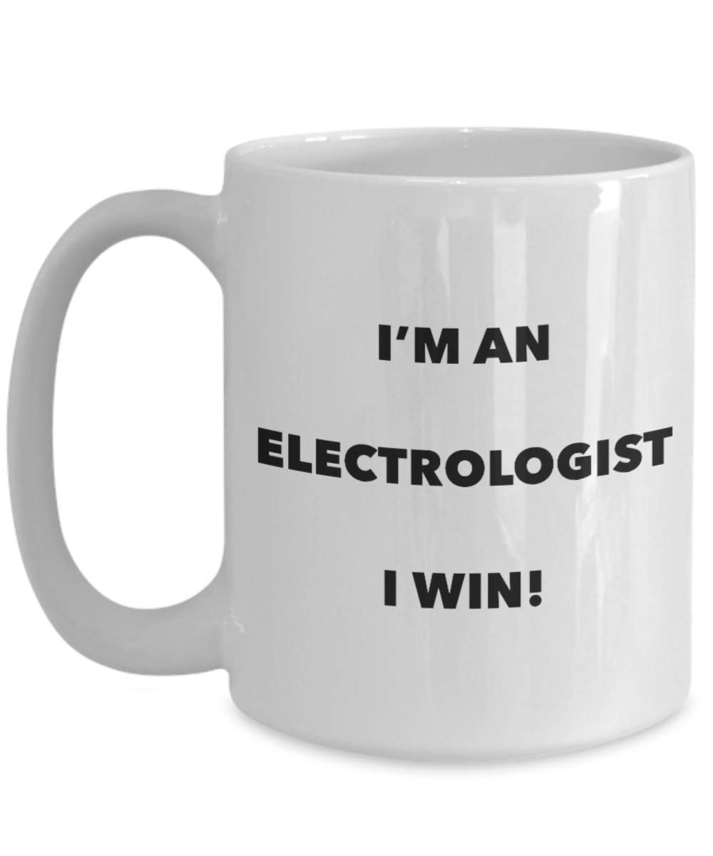 I' m An Electrologist i Win. – Funny Coffee Cup – novelty Birthday Christmas GAG regalo idea 11oz Infradito colorati estivi, con finte perline