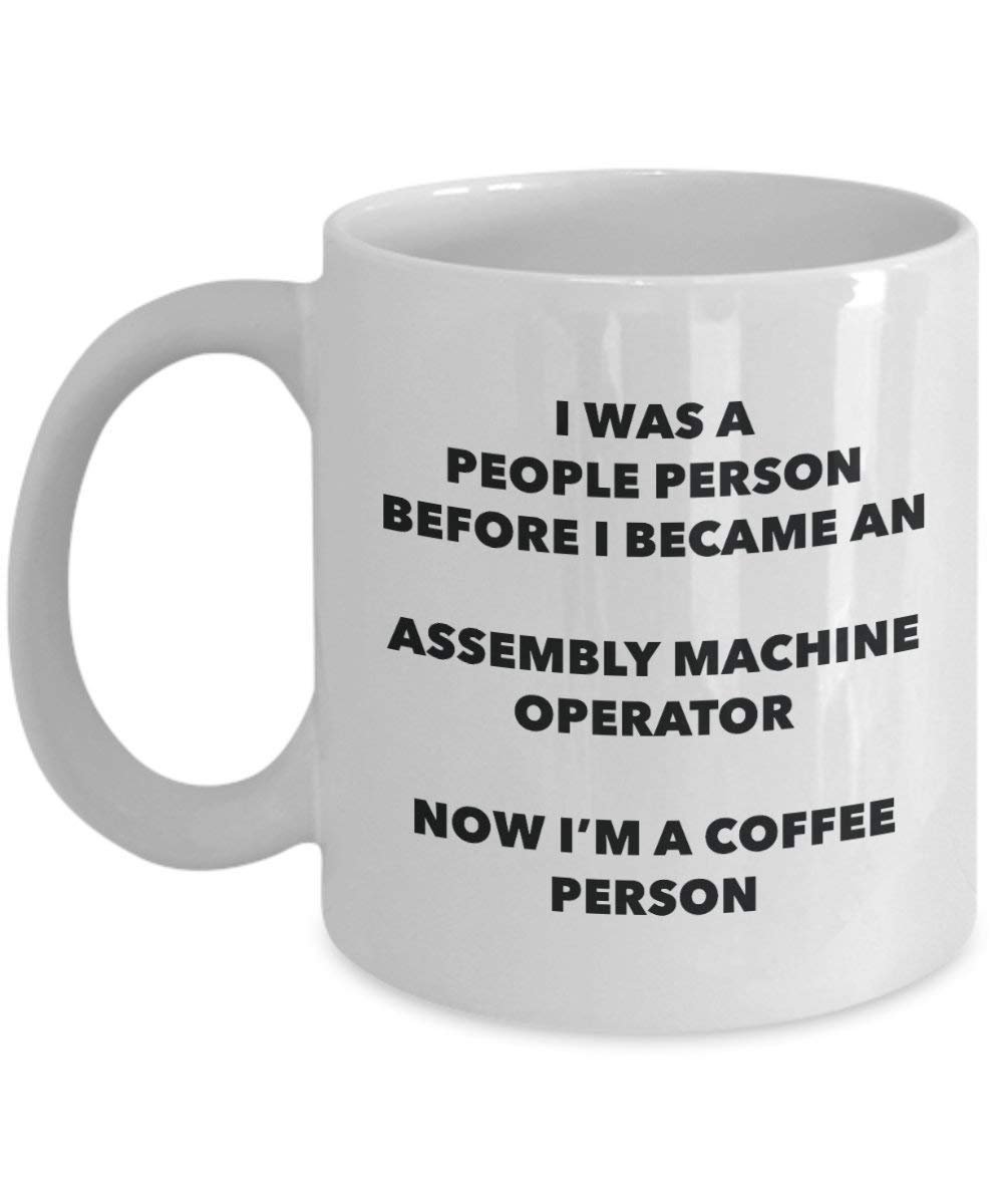 Montage Maschine Operator Kaffee Person Tasse – Funny Tee Kakao-Tasse – Geburtstag Weihnachten Kaffee Lover Cute Gag Geschenke Idee