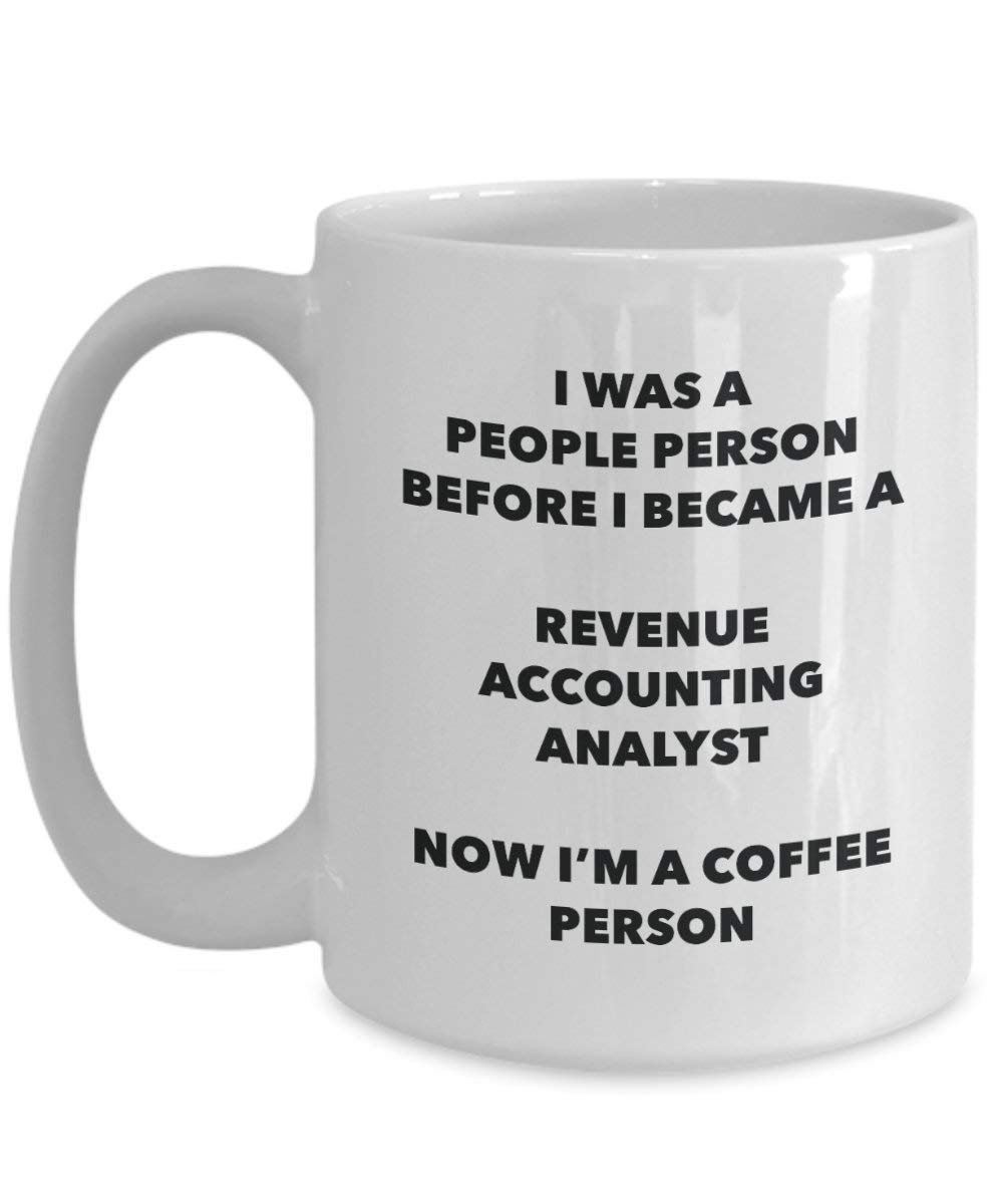 Chiffre d'affaires de comptabilité Analyste personne à café Mug Tasse à thé de cacao – rigolo – Anniversaire de Noël amateur de café mignon Gag Gifts Idée 11oz blanc