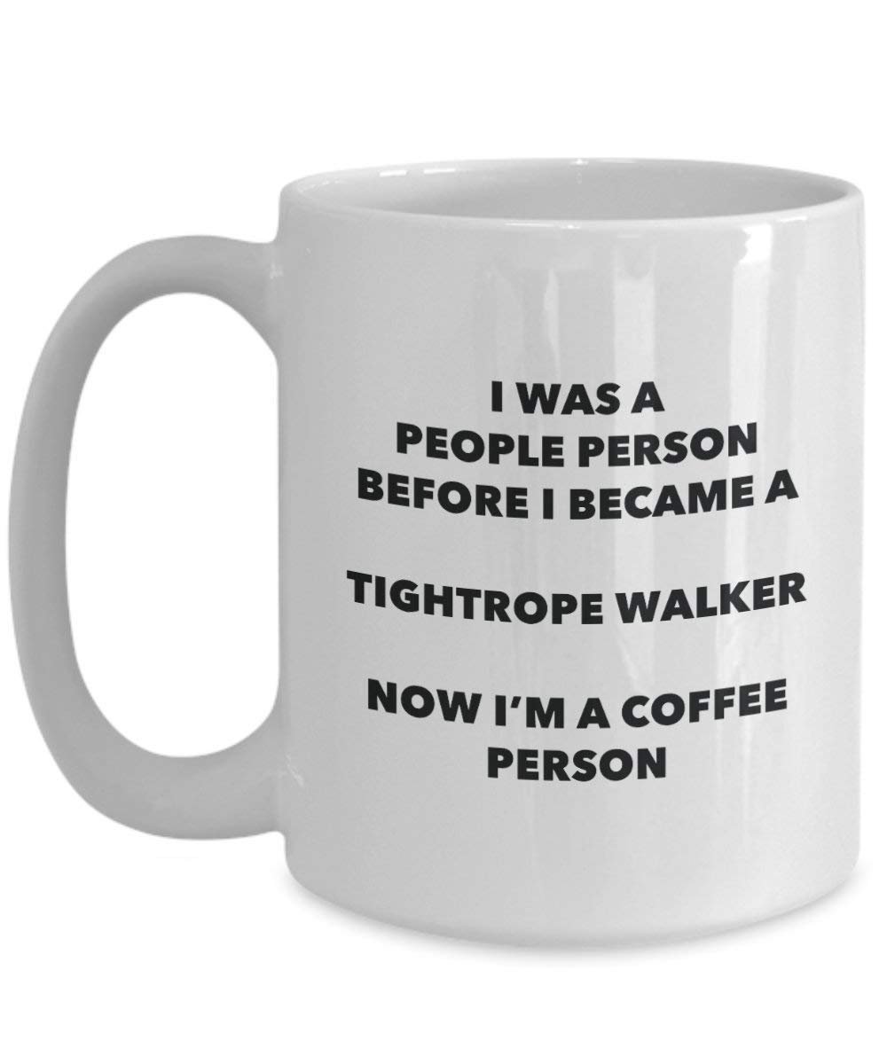 Tightrope Walker Coffee Person Mug - Funny Tea Cocoa Cup - Birthday Christmas Coffee Lover Cute Gag Gifts Idea