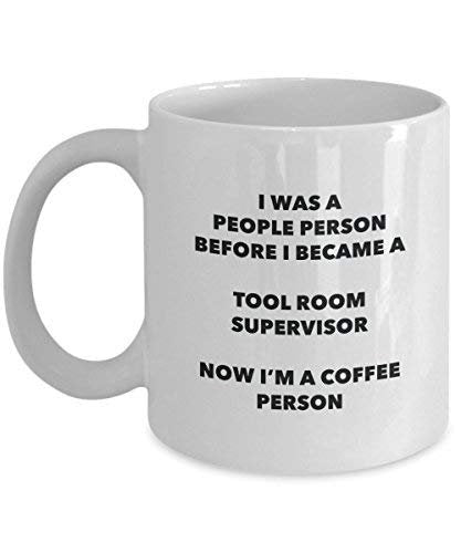 Outil pièce Supervisor Café personne Mug – Funny Tasse à thé de cacao – Anniversaire de Noël amateur de café mignon Gag Gifts Idée 15oz blanc