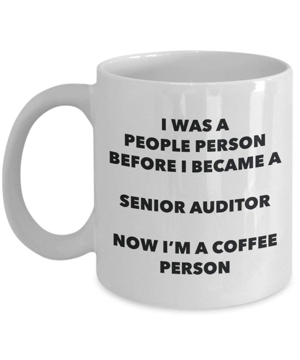 Senior Auditor Kaffee Person Tasse – Funny Tee Kakao-Tasse – Geburtstag Weihnachten Kaffee Lover Cute Gag Geschenke Idee