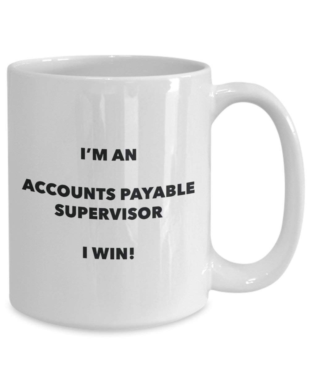 Buchhaltung Supervisor Tasse – Ich bin ein Buchhaltung Supervisor I Win. – Funny Kaffeetasse – Neuheit Geburtstag Weihnachten Gag Geschenke Idee