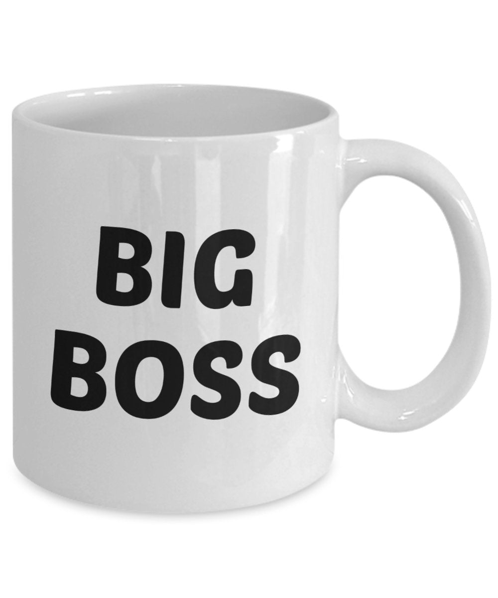 Big Boss Kaffeetasse – Lustige Teetasse für heiße Kakao-Kaffeetasse – Neuheit Geburtstag Weihnachten Gag Geschenk Idee