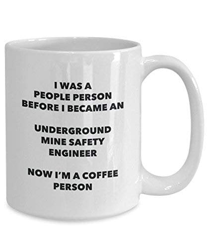 Underground mine Safety Engineer persona caffè tazza divertente tazza di tè cacao – Birthday Christmas Coffee Lover cute GAG regalo idea 11oz Infradito colorati estivi, con finte perline