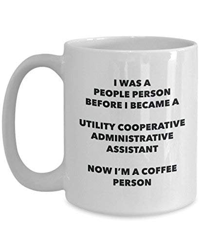 Utility Cooperative Administrative Assistant Coffee Person Mug - Funny Tea Cocoa Cup - Birthday Christmas Coffee Lover Cute Gag Gifts Idea