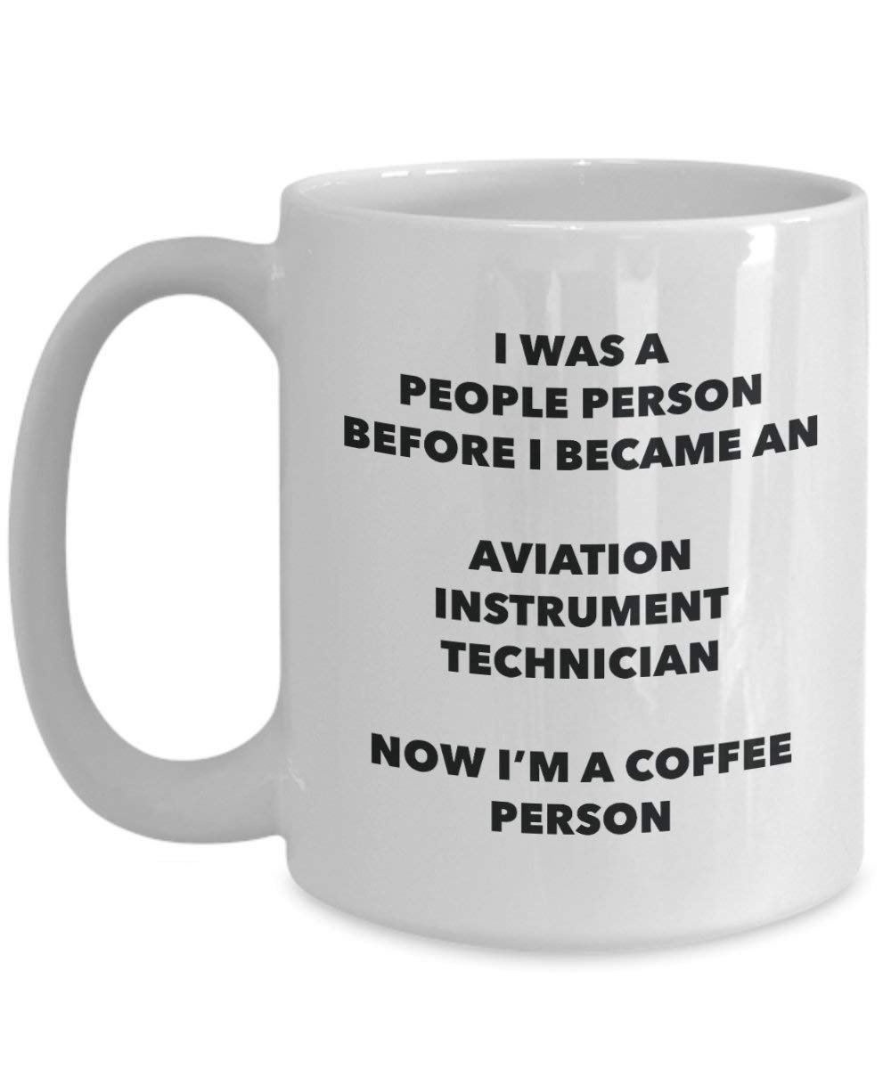 Aviation Instrument Techniker Kaffee Person Tasse – Funny Tee Kakao-Tasse – Geburtstag Weihnachten Kaffee Lover Cute Gag Geschenke Idee