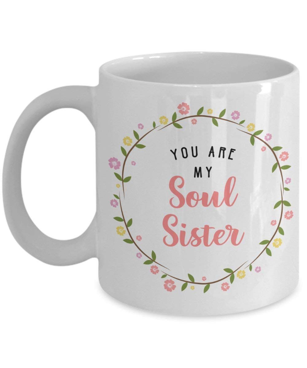 You Are My Soul Sister Tasse – Funny Tee Hot Cocoa Kaffeetasse – Neuheit Geburtstag Weihnachten Jahrestag Gag Geschenke Idee