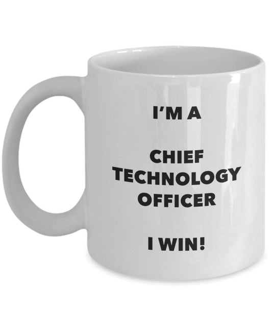 Chief Technology Officer Mug - I'm a Chief Technology Officer I win! - Funny Coffee Cup - Novelty Birthday Christmas Gag Gifts Idea