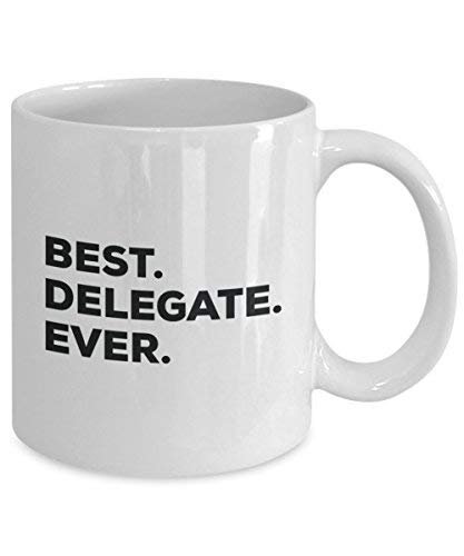 Best Delegate Ever Tasse – Funny Coffee Cup – Thank You Anerkennung für Weihnachten Geburtstag Urlaub Einzigartiges Geschenk Ideen