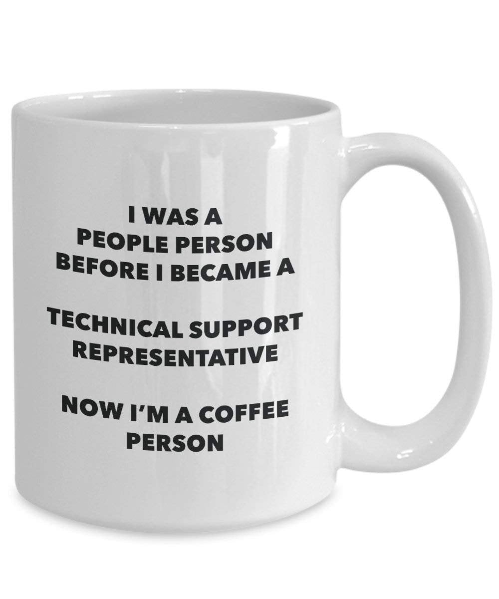 Supporto tecnico rappresentante cacao persona – Tazza da tè caffè tazza – Birthday Christmas Coffee Lover cute GAG regalo idea 15oz Infradito colorati estivi, con finte perline