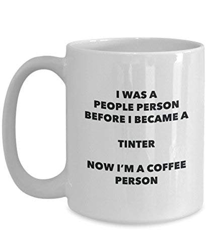 Tinter Coffee Person Mug - Funny Tea Cocoa Cup - Birthday Christmas Coffee Lover Cute Gag Gifts Idea