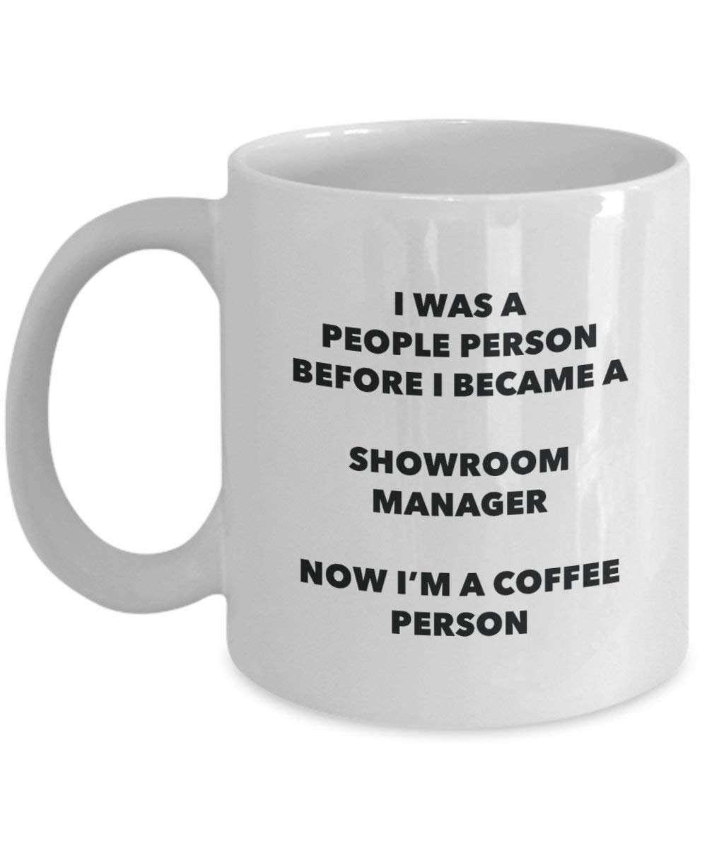 Showroom Manager Kaffee Person Tasse – Funny Tee Kakao-Tasse – Geburtstag Weihnachten Kaffee Lover Cute Gag Geschenke Idee