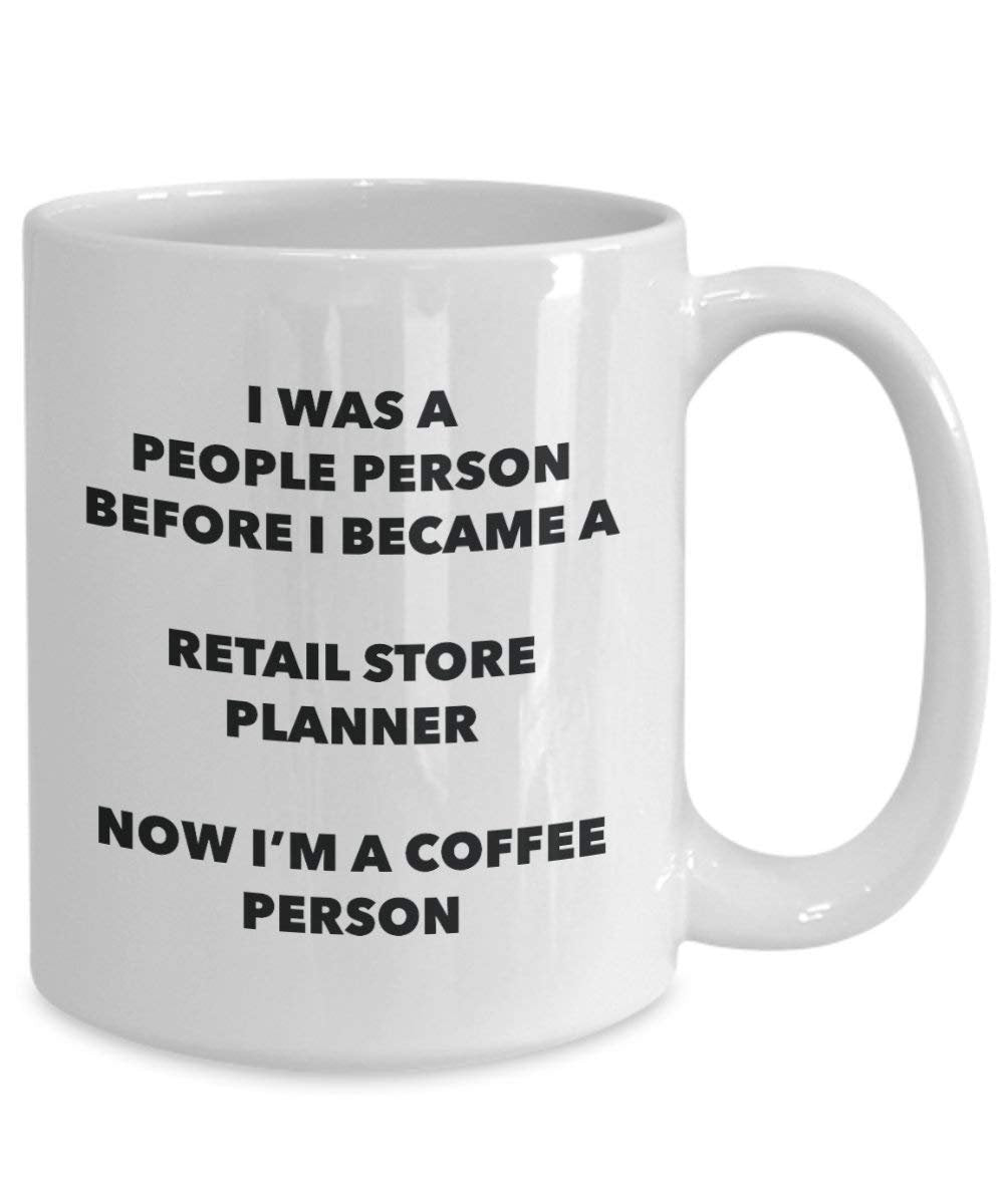 Retail Store Planner personne à café Mug Tasse à thé de cacao – rigolo – Anniversaire de Noël amateur de café mignon Gag Gifts Idée 11oz blanc