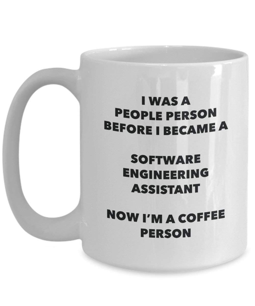 Software Engineering Assistant Kaffee Person Tasse – Funny Tee Kakao-Tasse – Geburtstag Weihnachten Kaffee Lover Cute Gag Geschenke Idee