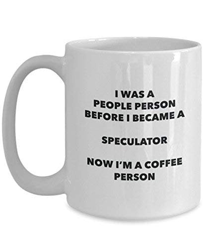Speculator personne à café Mug Tasse à thé de cacao – rigolo – Anniversaire de Noël amateur de café mignon Gag Gifts Idée 11oz blanc