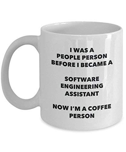 Software Engineering Assistant Kaffee Person Tasse – Funny Tee Kakao-Tasse – Geburtstag Weihnachten Kaffee Lover Cute Gag Geschenke Idee