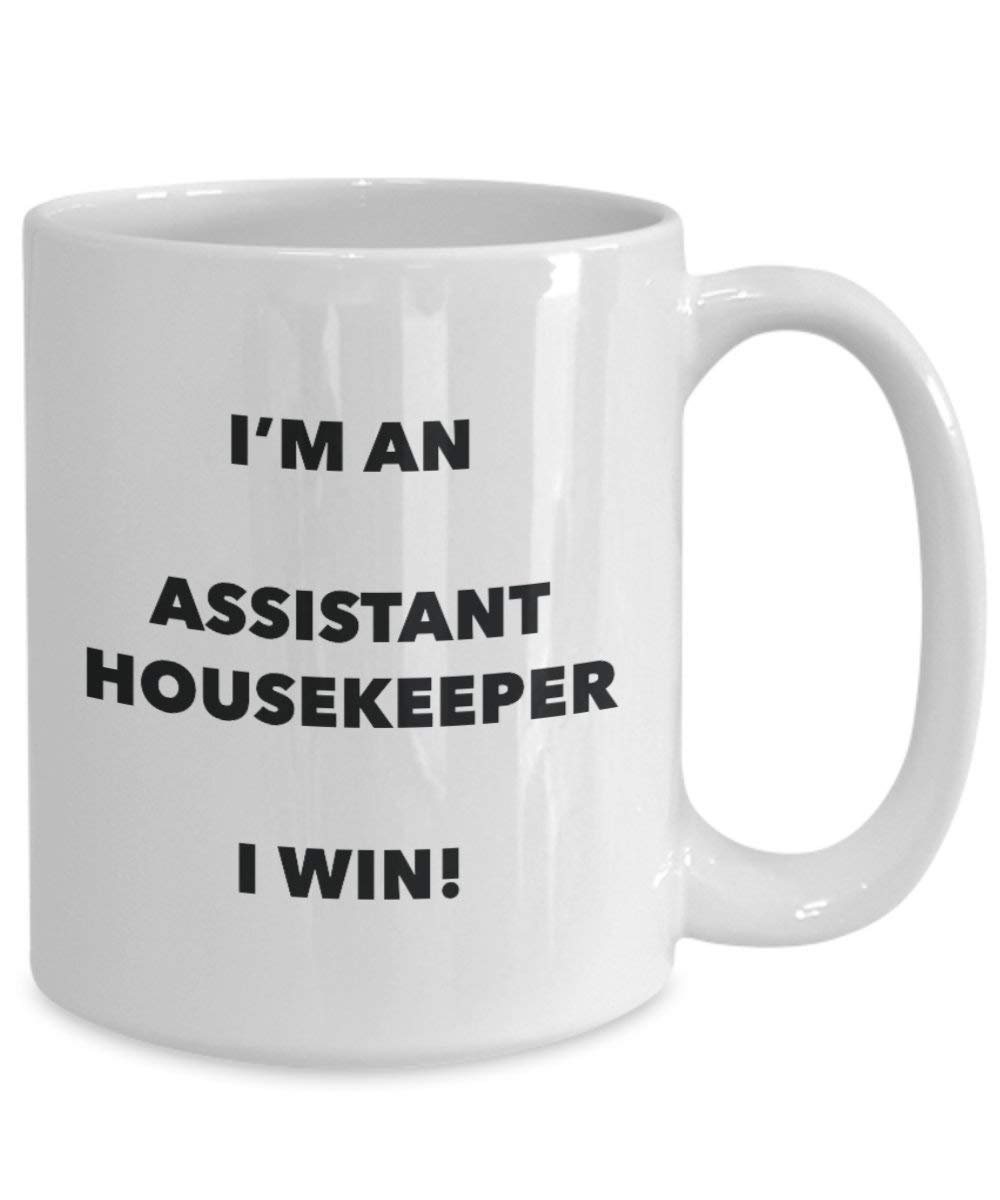 Assistant Housekeeper Bougie Mug – Je suis un Assistant Housekeeper Bougie I Win. – Funny Tasse à café – Fantaisie anniversaire Idée de Gag cadeaux de Noël 15oz blanc