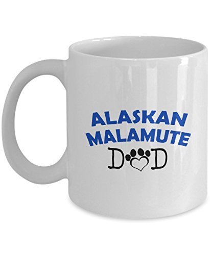 Funny Alaskan Malamute Couple Mug - Alaskan Malamute Dad - Alaskan Malamute Mom - Alaskan Malamute Lover Gifts - Unique Ceramic Gifts Idea (Dad & Mom)