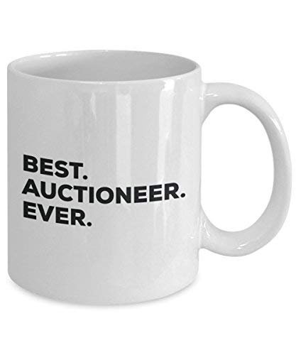 Best Auctioneer Ever Mug - Funny Coffee Cup -Thank You Appreciation for Christmas Birthday Holiday Unique Gift Ideas