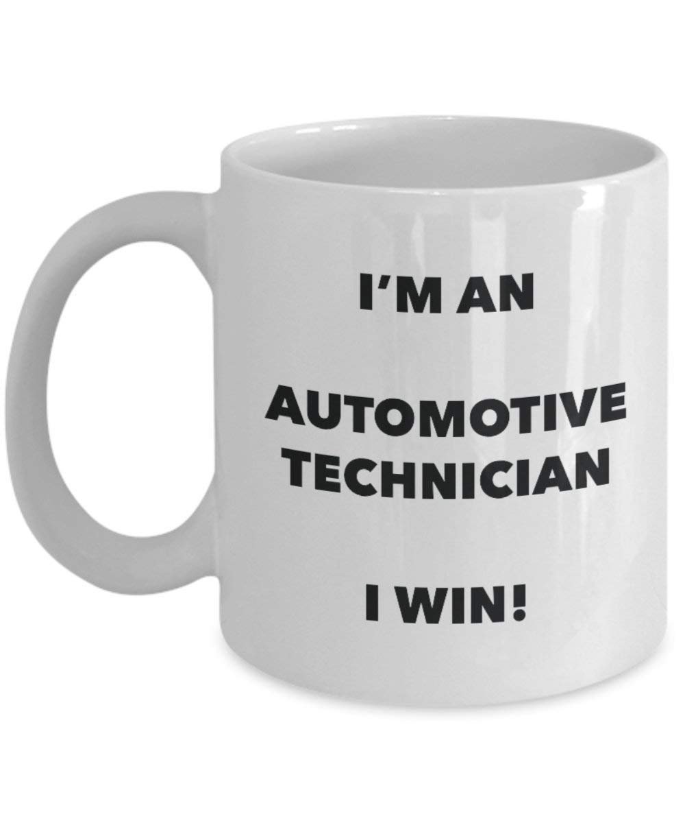 Automotive Technician mug – I' m An Automotive Technician i Win. – Funny Coffee Cup – novelty Birthday Christmas GAG regalo idea 11oz Infradito colorati estivi, con finte perline