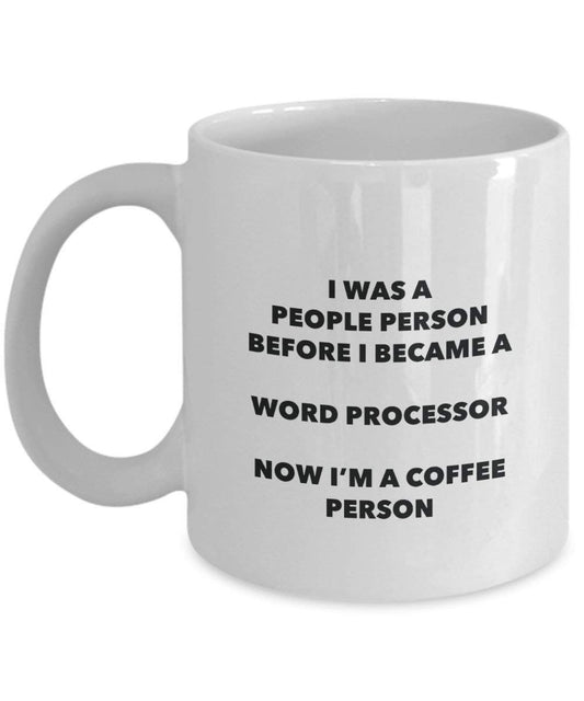 Traitement de texte personne à café Mug Tasse à thé de cacao – rigolo – Anniversaire de Noël amateur de café mignon Gag Gifts Idée 11oz blanc