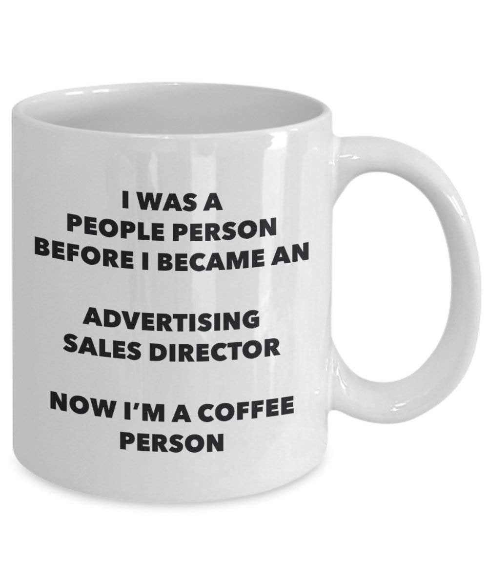 Werbung Sales Regisseur Kaffee Person Tasse – Funny Tee Kakao-Tasse – Geburtstag Weihnachten Kaffee Lover Cute Gag Geschenke Idee