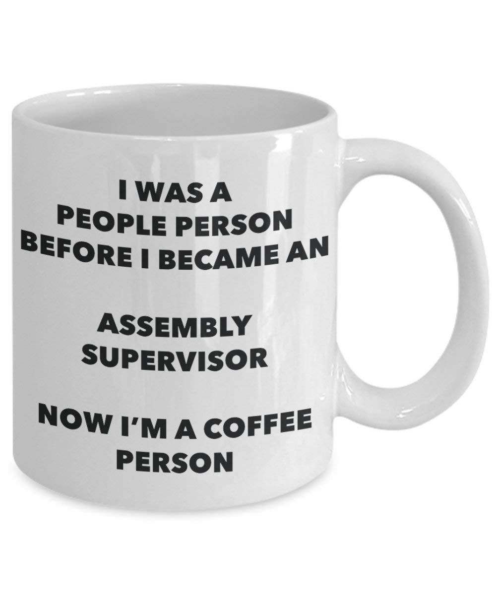 Montage Supervisor Kaffee Person Tasse – Funny Tee Kakao-Tasse – Geburtstag Weihnachten Kaffee Lover Cute Gag Geschenke Idee