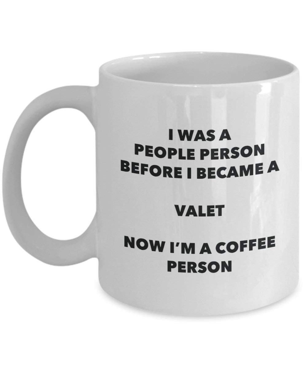 Valet Coffee Person Mug - Funny Tea Cocoa Cup - Birthday Christmas Coffee Lover Cute Gag Gifts Idea