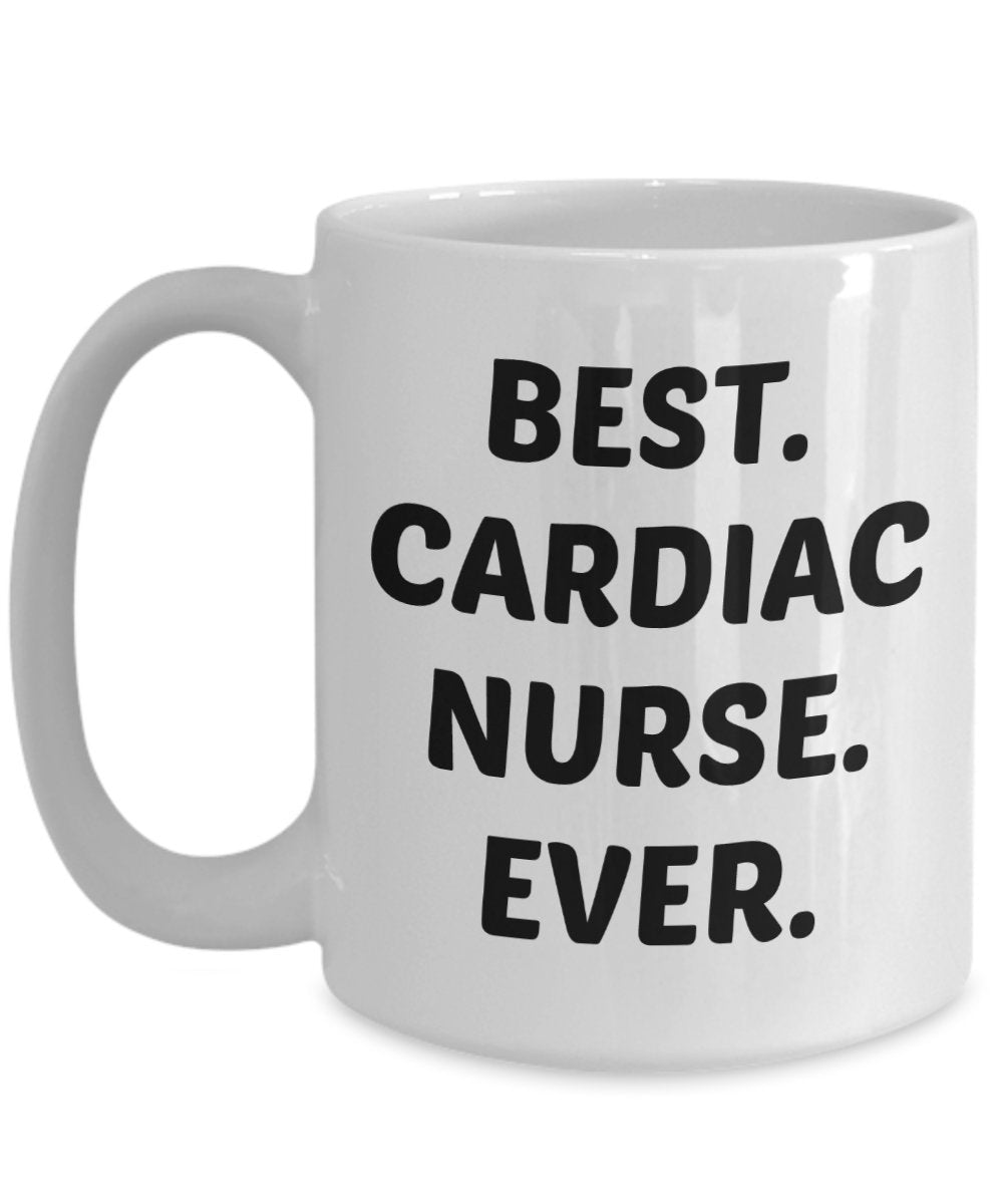 Cardiac Nurse Mug - Best Cardiac Nurse Ever - Funny Tea Hot Cocoa Coffee Cup - Birthday Christmas Gag Gifts Idea