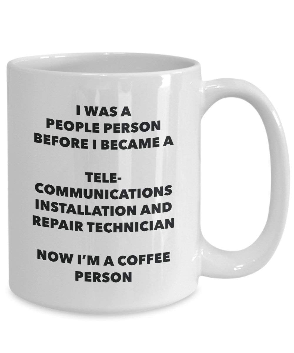 Telecommunications Installation And Repair Technician Coffee Person Mug - Funny Tea Cocoa Cup - Birthday Christmas Coffee Lover Cute Gag Gifts Idea