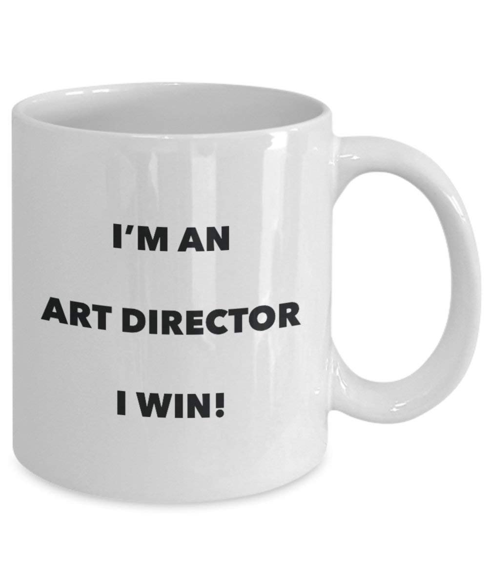 Art Director mug – I' m An Art Director i Win. – Funny Coffee Cup – novelty Birthday Christmas GAG regalo idea 11oz Infradito colorati estivi, con finte perline
