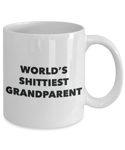 Grandparent Mug - Coffee Cup - World's Shittiest Grandparent - Grandparent Gifts - Funny Novelty Birthday Present Idea