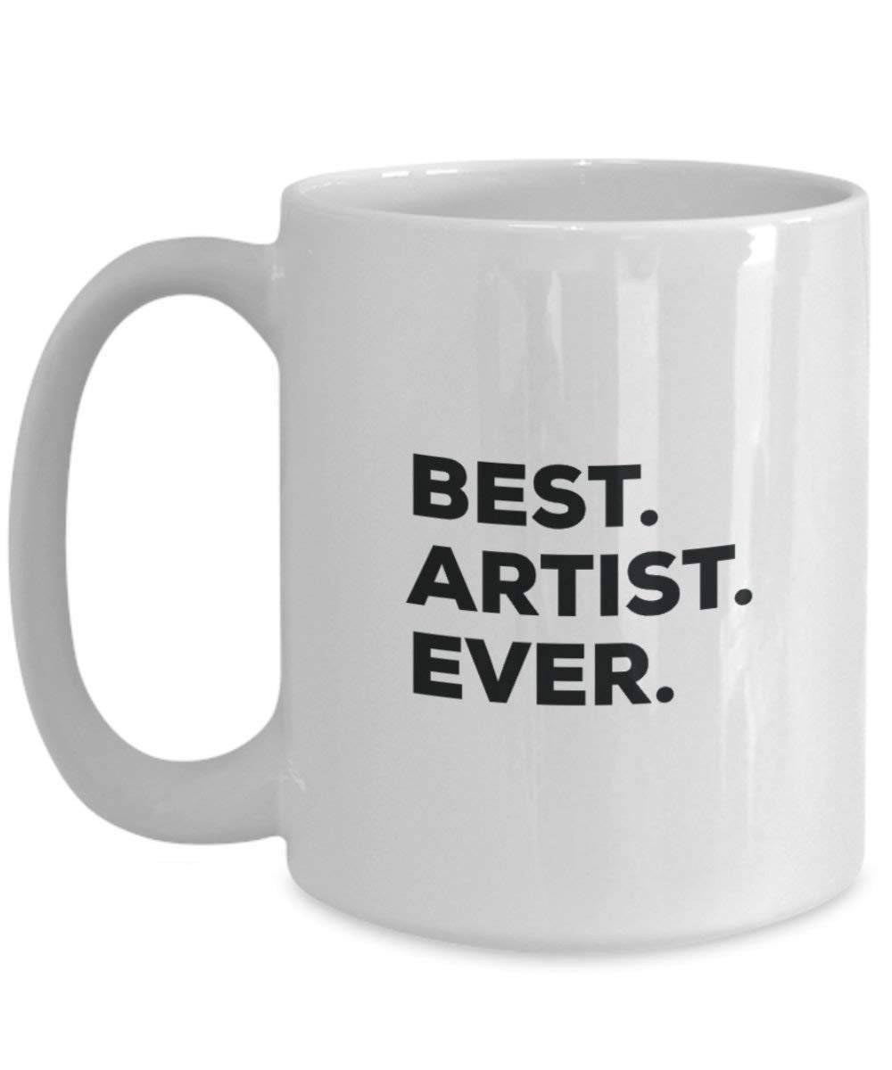 Meilleur Artiste jamais Mug rigolo – Tasse à café – Thank You Appréciation pour Noël Anniversaire Vacances Cadeau unique idées 15oz blanc