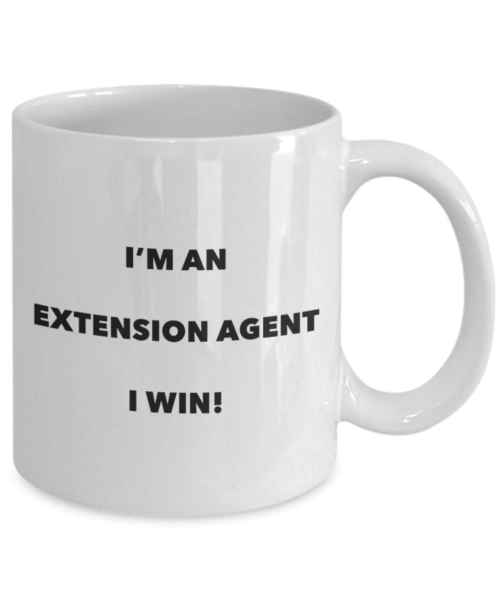 I' m An prolunga Agent tazza i Win – Funny Coffee Cup – novelty Birthday Christmas GAG regalo idea