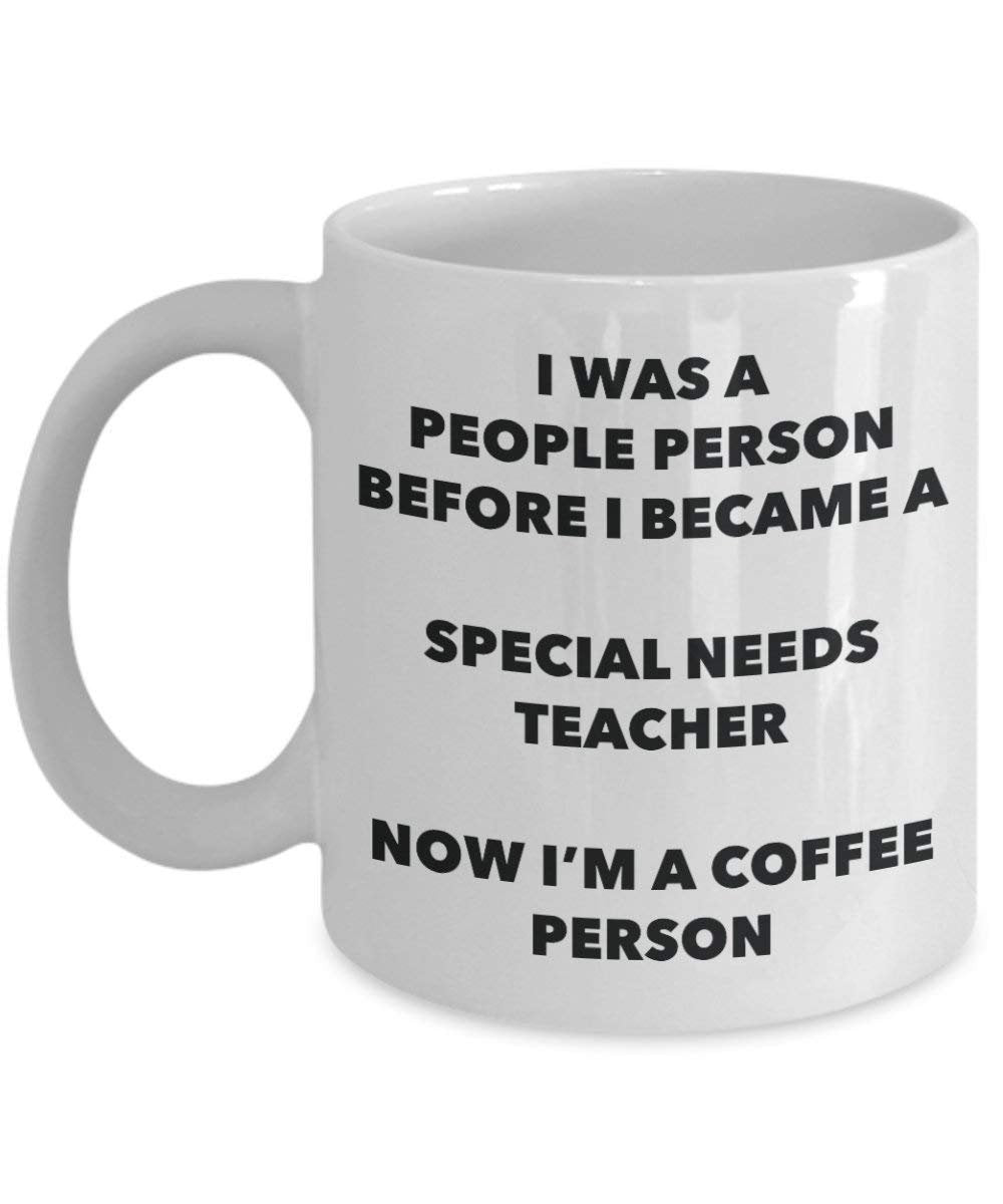 besonderen Bedürfnissen Lehrer Kaffee Person Tasse – Funny Tee Kakao-Tasse – Geburtstag Weihnachten Kaffee Lover Cute Gag Geschenke Idee