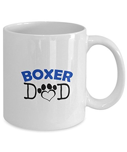 Funny Boxer Couple Mug – Boxer Dad – Boxer Mom – Boxer Lover Gifts - Unique Ceramic Gifts Idea (Dad)